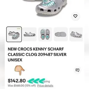 CROCS | Shoes | Crocs X Scharf Classic Silver Unisex Croc  display picture 1